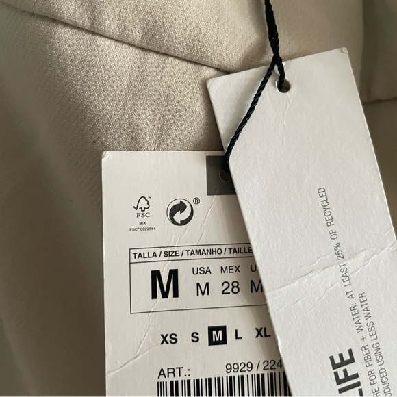 ZARA PANTS WITH GOLD BUTTONS - Picture 6 of 7